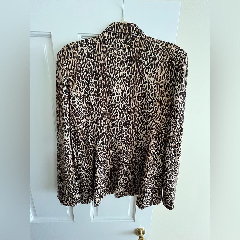 Boston Proper Animal Print Blazer - Picture 2 of 9
